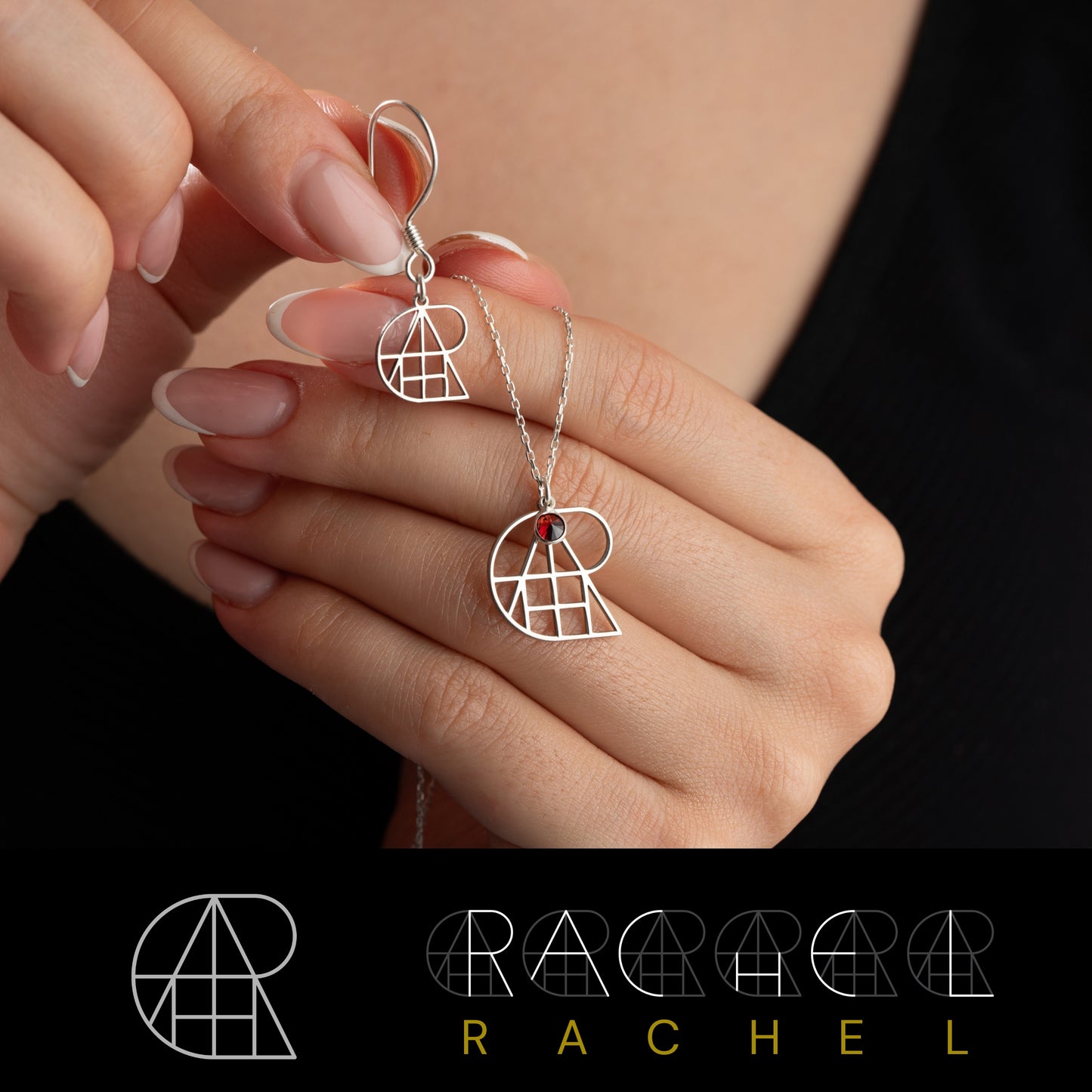 Personalized Name Logo Earrings