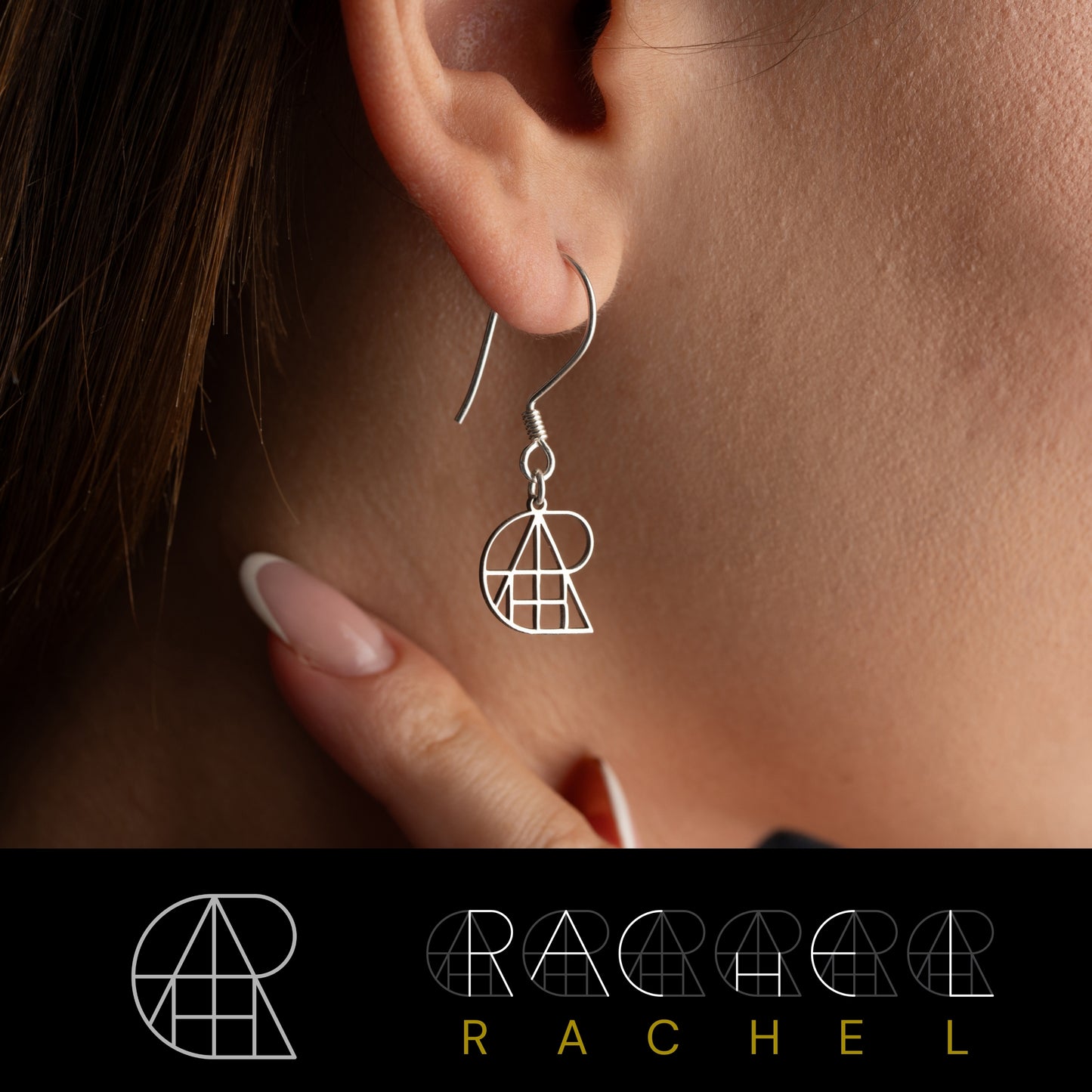 Personalized Name Logo Earrings