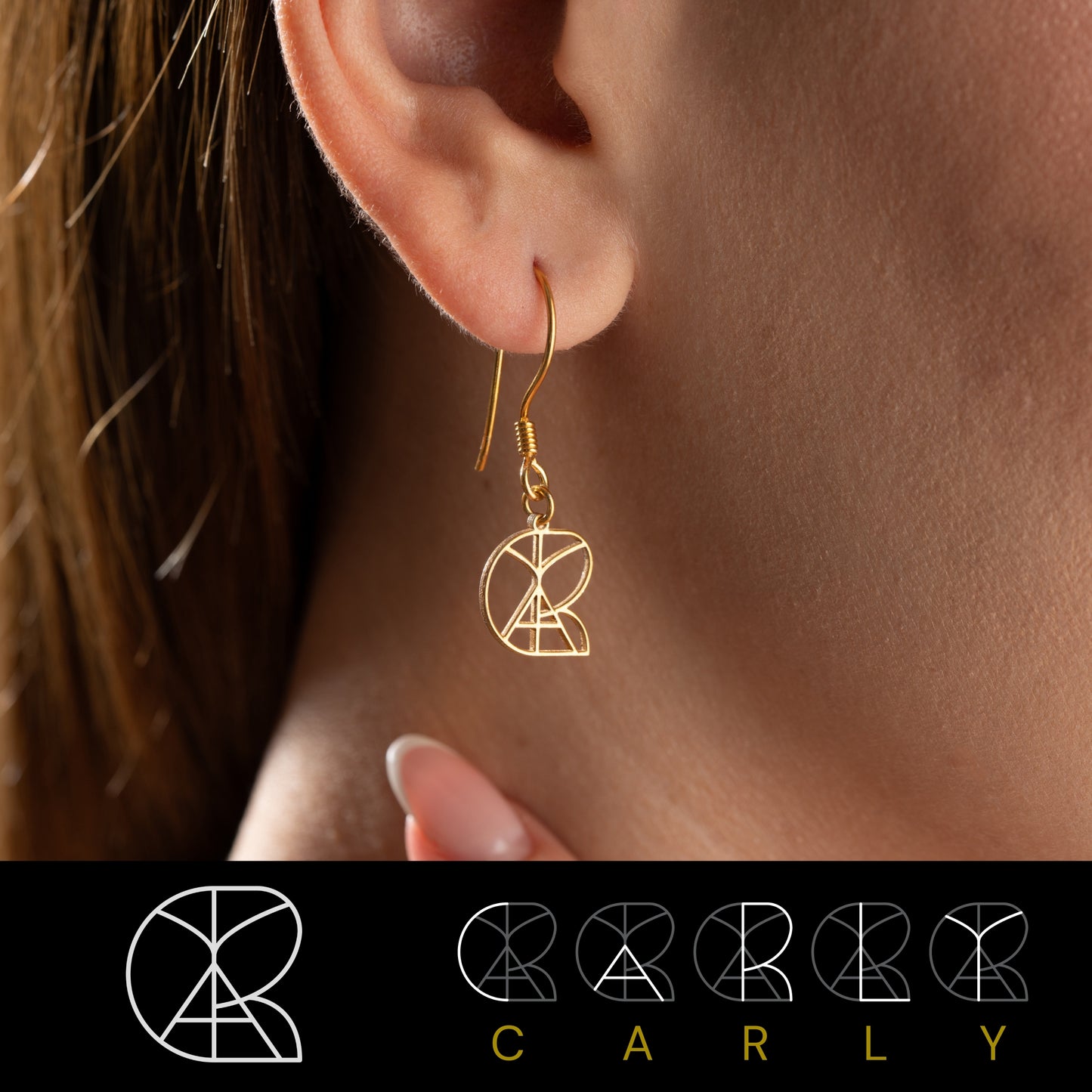 Personalized Name Logo Earrings