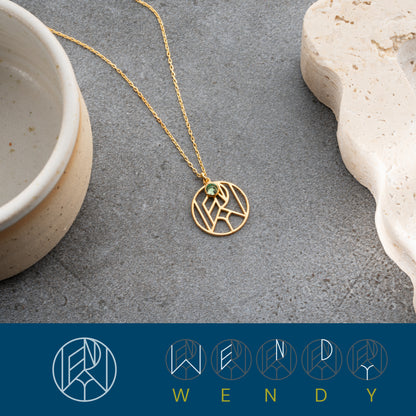 Unique Monogram Name Necklace