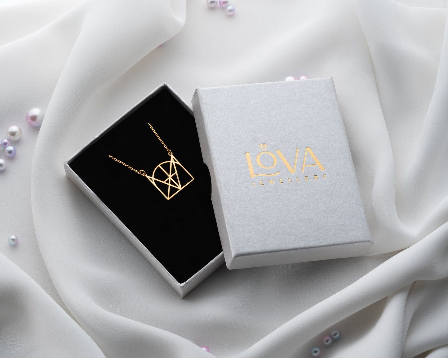 Personalized Name Logo Necklace With Birthstone